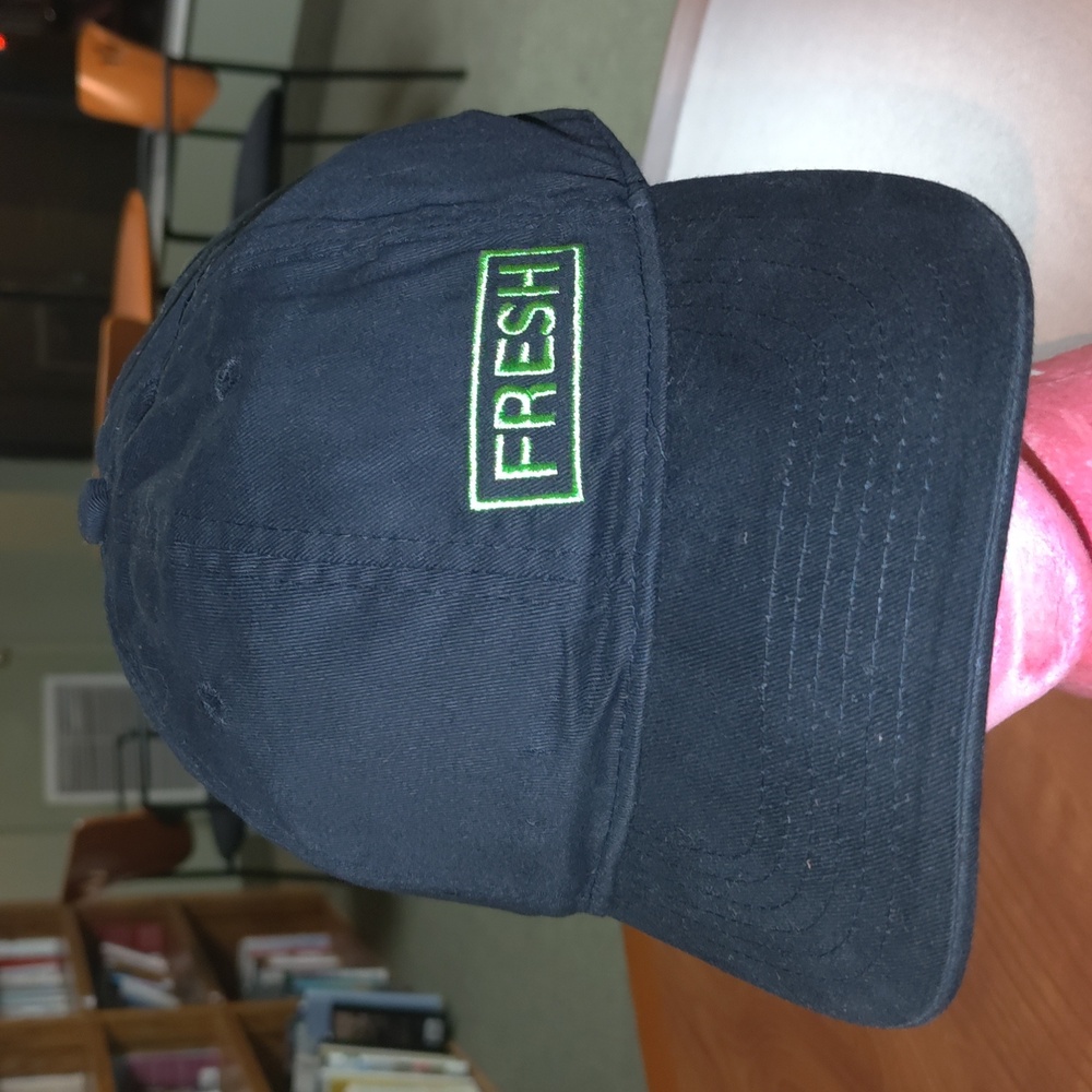 Fresh Subway Strap-on Hat Black One Size Embroidered Employee Uniform Unisex New